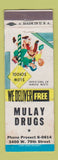 Matchbook Cover - Mulay Drugs WEAR