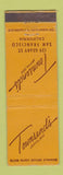 Matchbook Cover - Townsend's San Francisco CA restaurant