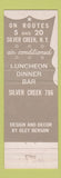 Matchbook Cover - Colony House Restaurant Silver Creek NY