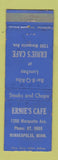 Matchbook Cover - Ernie's Cafe Minneapolis MN WEAR