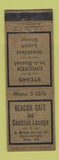 Matchbook Cover - Beacon Cafe Bakersfield CA