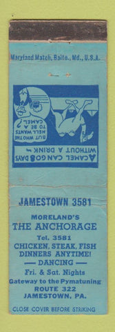 Matchbook Cover - The Anchorage Jamestown NY restaurant WEAR