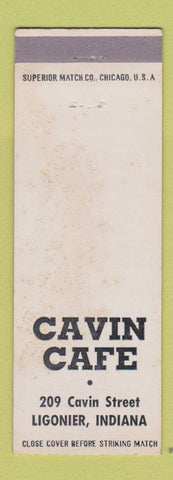 Matchbook Cover - Cavin Cafe Ligonier IN WORN