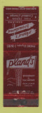 Matchbook Cover - Pland's Resaturant Oakland CA WEAR