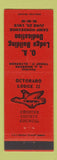 Matchbook Cover - OA Lodge Building Dedication Elverson PA