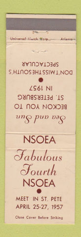 Matchbook Cover - Fabulous Fourth NSOEA St Petersburg FL 1965