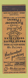 Matchbook Cover - Hackendorf and Perkins Grocery Meat