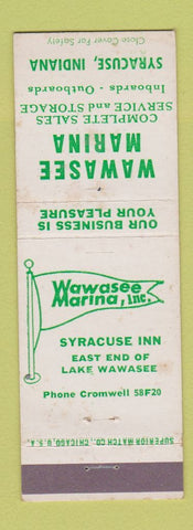 Matchbook Cover - Wawasee Marina Syracuse IN WEAR