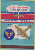 Matchbook Cover - Army Air Base Hamilton Field CA postcard WORN 40 Strike