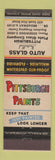 Matchbook Cover - Pittsburgh Paints Auto Glass