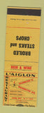 Matchbook Cover - L'Aiglon Restaurant Lansing MI