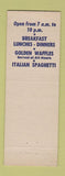 Matchbook Cover - L'Aiglon Restaurant Lansing MI