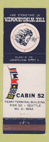 Matchbook Cover - The Windjammer Seattle WA Cabin 52