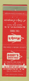Matchbook Cover - Marty's Doby's Restaurant Atlanta GA WEAR