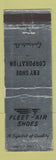 Matchbook Cover - Fleet Air Shoes Eby Shoes Ephrata PA WRON