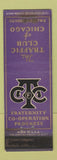 Matchbook Cover - Traffic Club of Chicago IL Palmer House Hotel WEAR