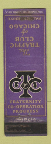 Matchbook Cover - Traffic Club of Chicago IL Palmer House Hotel WEAR