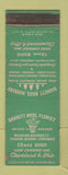 Matchbook Cover - Barrett Bros Florist Flowers nursery Cleveland OH WEAR