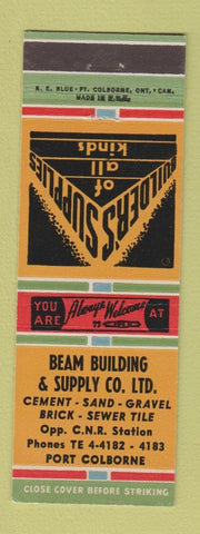 Matchbook Cover - Beam Building Supply Port Colborne ON