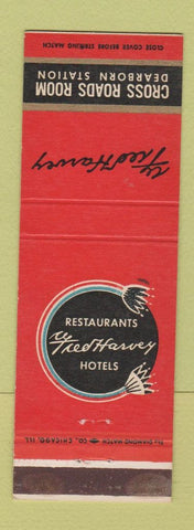 Matchbook Cover - Fred Harvey Cross Roads Room Dearborn Station Chicago IL