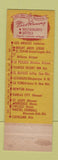 Matchbook Cover - Fred Harvey Cross Roads Room Dearborn Station Chicago IL