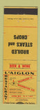 Matchbook Cover - L'Aiglon Restaurant Lansing MI