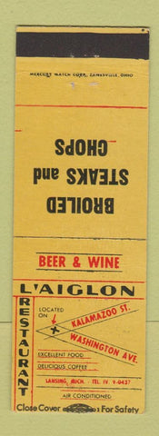 Matchbook Cover - L'Aiglon Restaurant Lansing MI