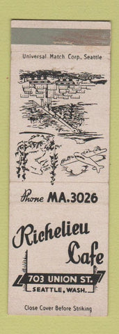 Matchbook Cover - Richelieu Cafe Seattle WA WEAR