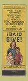 Matchbook Cover - Derby Shelton CT Community Chester Campaign WEAR