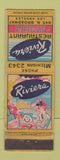 Matchbook Cover - Riviera Restaurant Los Angeles CA WORN