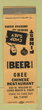 Matchbook Cover - Chee Chinese Restaurant Long Beach CA WEAR