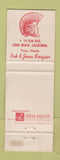 Matchbook Cover - Roman Resaturant Long Beach CA WEAR