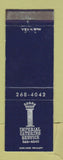 Matchbook Cover - Imperial Catering Service