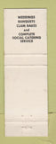 Matchbook Cover - Imperial Catering Service