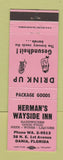 Matchbook Cover - Herman's Wayside Inn Dania FL