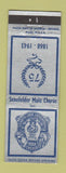 Matchbook Cover - Senefelder Male Chorus Chicago IL 1943 75th
