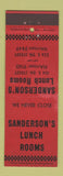 Matchbook Cover - Sanderson's Lunch Rooms Kansas City MO WEAR