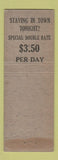 Matchbook Cover - George Washington Hotel New York City WEAR