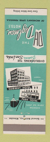 Matchbook Cover - Deglman Hotels Sault Ste Marie MI Park Ojibway