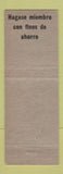 Matchbook Cover - Cooperative de Credito Ahorre COOP