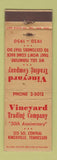 Matchbook Cover - Vineyard Trading Company Knoxville TN WEAR