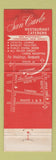 Matchbook Cover - San Carlo Restaurant Lyndhurst NJ