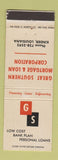 Matchbook Cover - Great Southern Mortgage and Loan Corp Kinder LA WEAR
