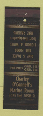 Matchbook Cover - Charlie O'Connel's Marine Room Chicago? ADVANCE
