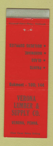 Matchbook Cover - Verona Lumber Supply PA WEAR
