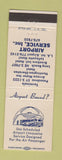 Matchbook Cover - Airport Service Transportation Los Angeles CA LAX