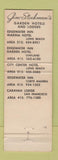 Matchbook Cover - Edgewater Inn Long Beach CA