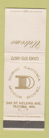 Matchbook Cover - Doric Motor Hotel Tacoma WA
