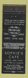 Matchbook Cover - Sophie's Cafe Cleveland OH WEAR
