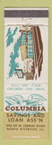 Matchbook Cover - Columbia Savings and Loan North Riverside IL